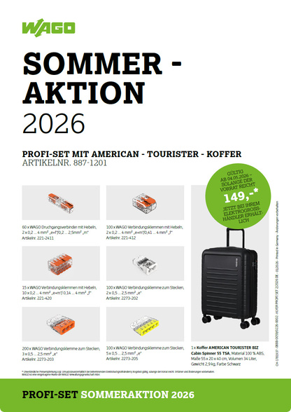 Wago Sommeraktion 2026