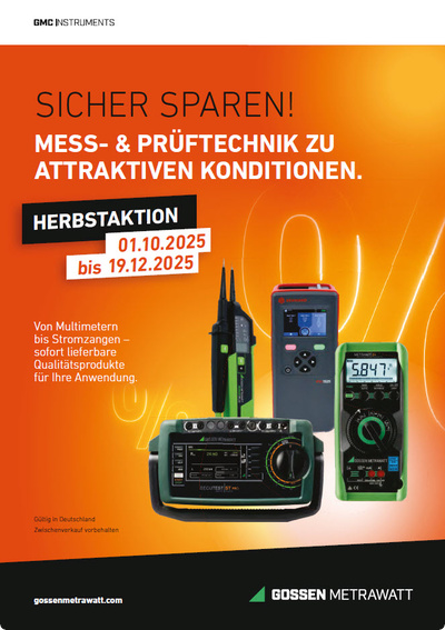Gossen Metrawatt Herbstaktion 2025