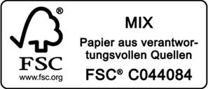 FSC Siegel "Papier aus verantwortungsvollen Quellen"