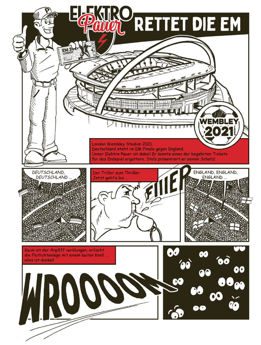 Das RED Comic zur EM 2020 in der Sonderausgabe RED BOOK #FUSSBALL 2021