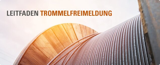 Abbildung einer Kabeltrommel mit Kabel